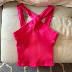 Pink Zara Cross Top